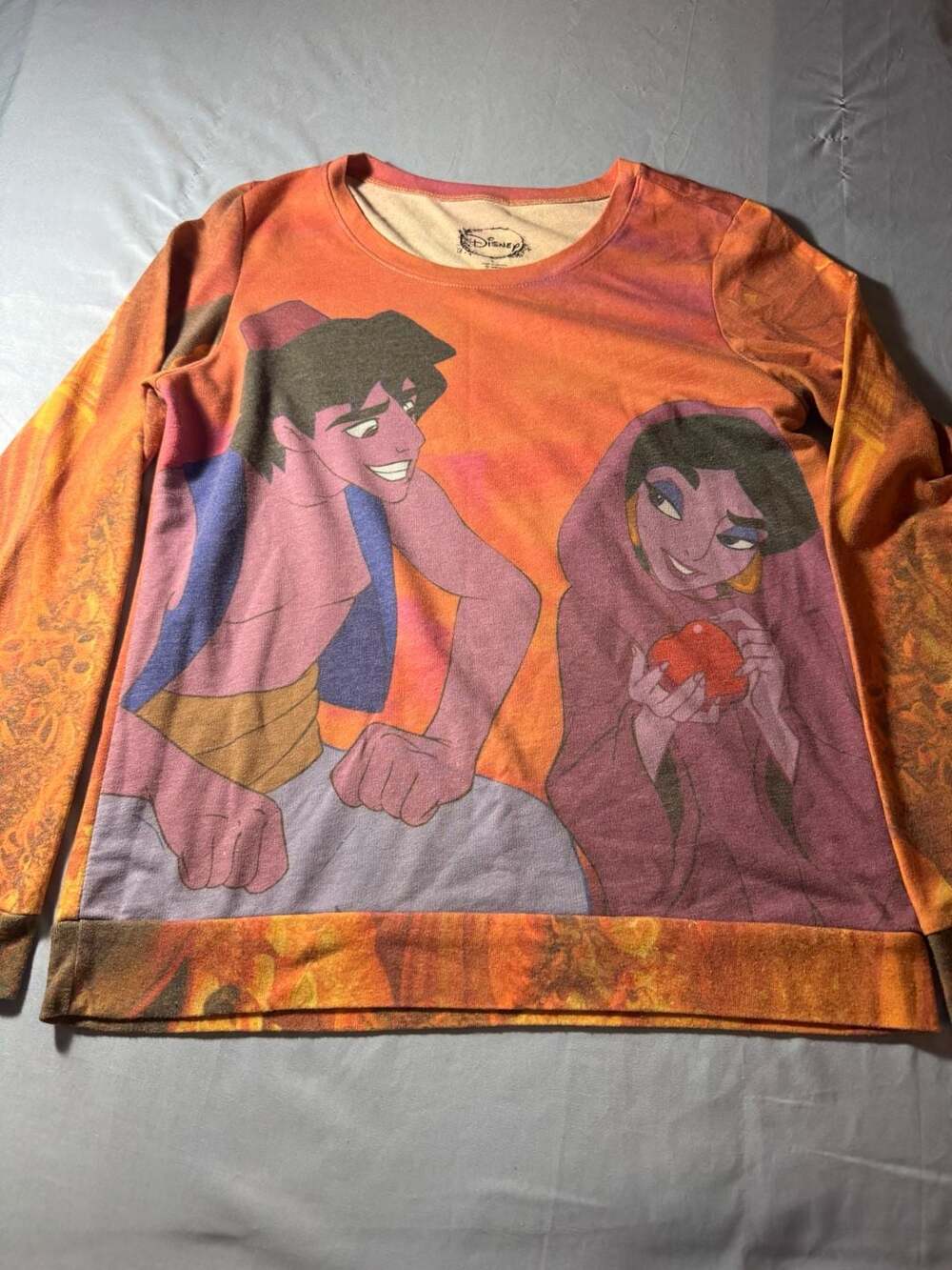 Disney Aladdin Princess Jasmine Long Sleeve Sweatshirt L